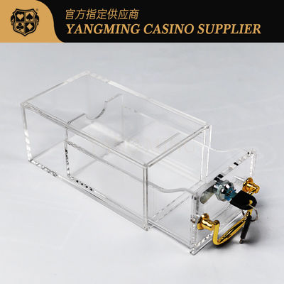 工場 オーダーメイド アクリル8デッキ 送金箱 カジノクラブ カジュアル ポーカー テーブルゲーム ポーカー ボックス