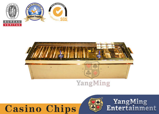 破片の皿の上限の火かき棒クラブ ゲーム テーブルの習慣に二重鍵をするチタニウムの金黄色いステンレス鋼の金属の二重層