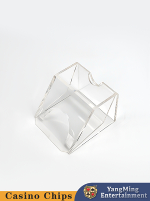 2組の透明なアクリルのプラスチック黒いジャケットのテーブルの専門のディーラーのShuffler