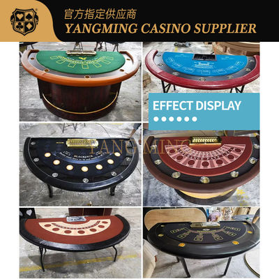 Customizable Durable 100% Polyester Fabric For Sic Bo Casino Tables For Casino Game