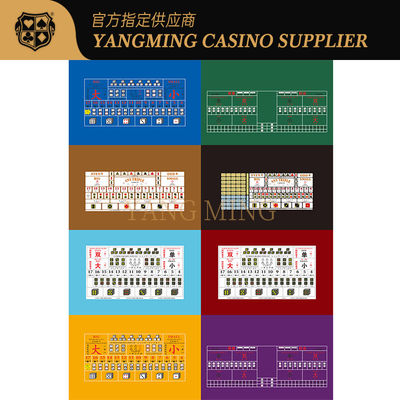 Customizable Durable 100% Polyester Fabric For Sic Bo Casino Tables For Casino Game