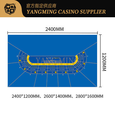 Customizable Durable 100% Polyester Fabric For Sic Bo Casino Tables For Casino Game