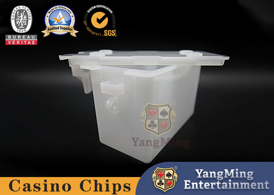 完全なマットによって覆われるアクリルのギフト用の箱のカジノ8のデッキのトランプはホールダーを放棄する