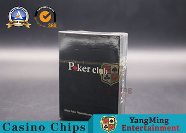 Red Blue Color Carton 100% Plastic Playing Cards Black CMYK Copper Plate