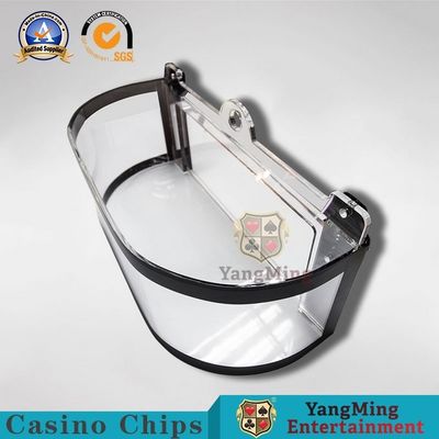 高品質の透明厚いアクリルチップホルダー 国際ルーレット ギャンブルテーブルクラブ カウンターテーブル 鍵付き
